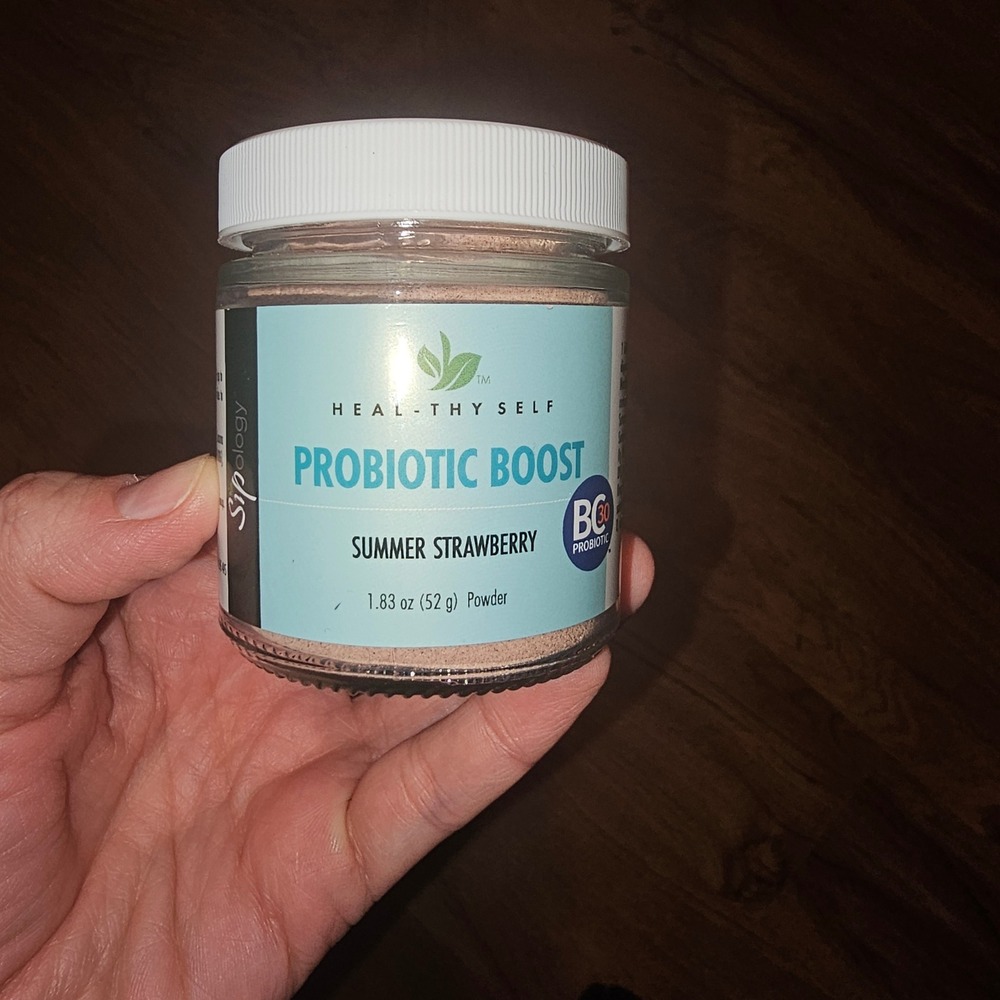 Sipology Heal-Thy Self Probiotic Boost Summer Strawberry 1.83oz Powder BC30